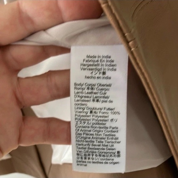 J. Crew Collection Real Leather Blazer size 2 - Picture 6 of 7